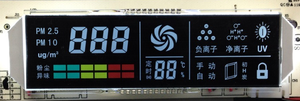 6-stelliger blauer Bildschirm Segmentierter LCD-Bildschirm, Temperaturtester-LCD-Bildschirm - Product Image 3