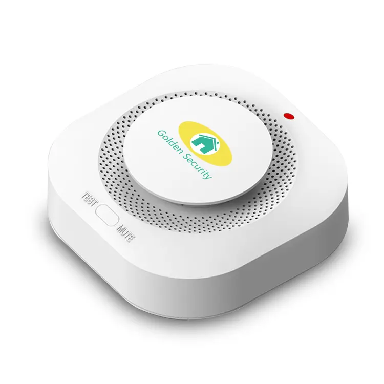 2024 neuer stil 433 mhz kabelloser rauchmelder funktioniert mit sicherheit alarmsystem für zuhause und tuya smart life app wlan rauch