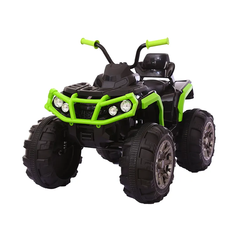 12V Kids Ride On 전기 ATV, 4 륜 쿼드 자동차 장난감, 최대 속도 2.4mph, 타이어 타이어, LED 헤드라이트