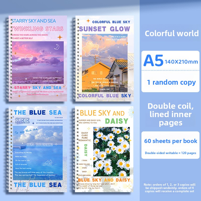 A5 monde coloré/aléatoire 1