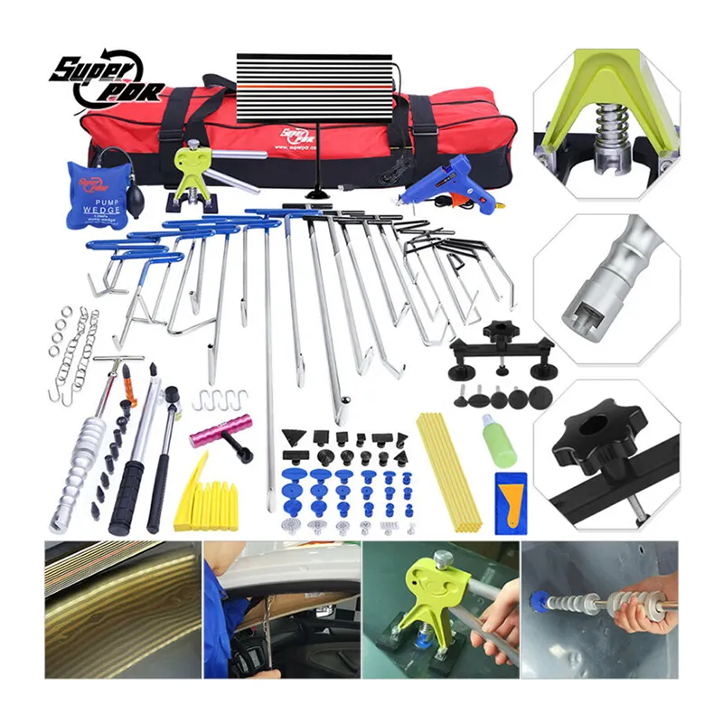 Strumenti Super PDR strumenti di riparazione ammaccature senza vernice set di strumenti automobilistici per officina di riparazione automatica