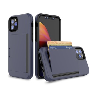 新产品2020 PC TPU手机壳卡夹插入卡槽钱包手机壳适用于iPhone 11 Pro Max - Product Image 5