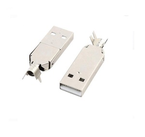 USB <strong>2.0</strong> TYPE a 4 PIN FEMALE Plug <strong>SOCKET</strong> CONNECTOR With Black Plastic Cover Solder Type DIY Assembly Adapter - Product Image 3