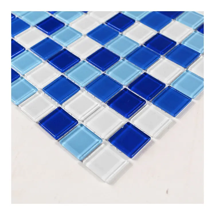 Foshan usine verre mosaïque populaire paillettes cristal verre mosaïque cuisine dosseret carrelage pour mur