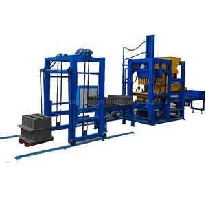 Máquina para fabricar bloques de hormigón QT 4-15 Ladrillo Máquina automática de bloques huecos de hormigón Máquina de ladrillos entrelazados - Product Image 1