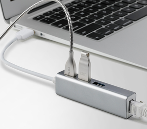 Pogo usb RJ45 dönüştürücü ağ yüksek hızlı usb tip c 3 port usb 2.0 hub ile RJ45 ethernet ağ lan kartı 100Mbps - Product Image 3