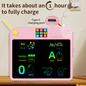2-in-1 Customizable Large LCD <strong>Writing</strong> Pad Kids' Language Learning and Training Machine with Battery Power Plastic Material - Product Image 4