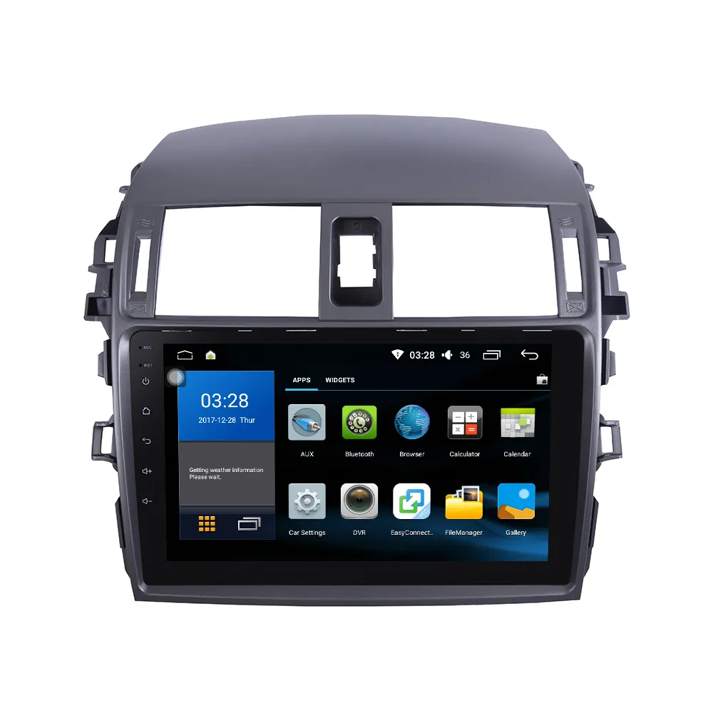 Para Toyota COROLLA 2007-2013 Radio Unidad de dispositivo 2 doble Din Quad Octa-Core Android estéreo de coche navegación GPS Carplay