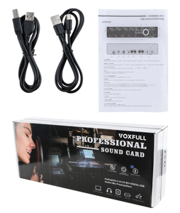 Xtuga E-44 Professional Streaming <strong>Audio</strong> Mixer Studio Portable <strong>Usb</strong> Sound Card Interface for 48V Microphone Musical Recording PC - Product Image 5