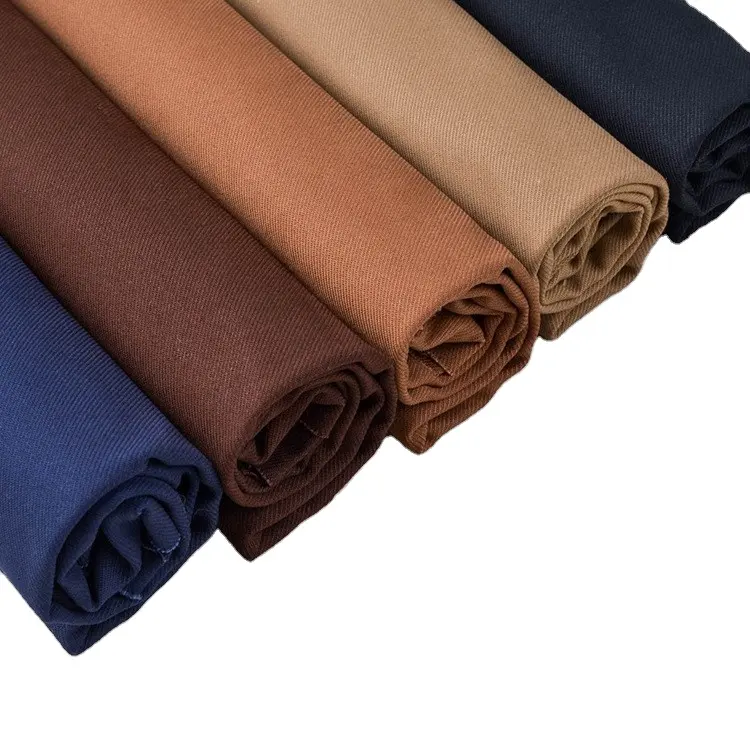 Tissu en sergé polyester 65% coton, objectif 35%, 240gsm, fabriqué pour uniforme de travail, tablier et casquette, sans taxe