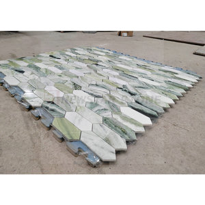 Custom Home Decoration Luxury Stone Kitchen Bathroom Mosaic Wall Floor Tile Jade Green <strong>Marble</strong>