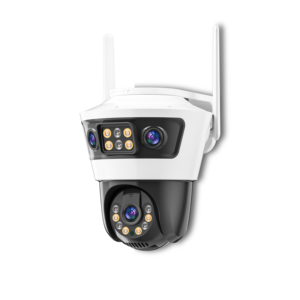 9mp 3 Lens Linkage Network Ip Network Well Camera Ip Pir Impermeable Ip66 Cámara DE SEGURIDAD Wi-fi Cámara - Product Image 2
