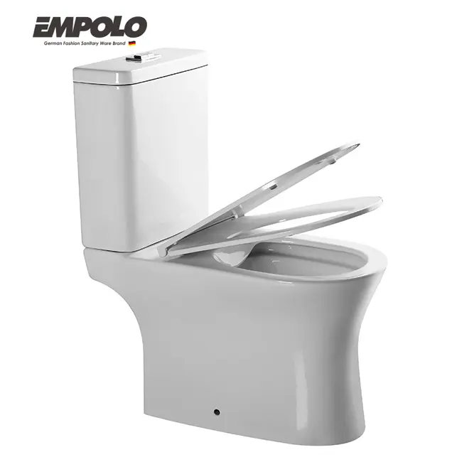 Empolo sanitaire waretoilet cuvette deux pièces prix de toilette turque salle de bain P/S-trap Laver les toilettes sans réservoir d'usine allongées