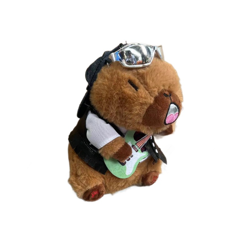 Bumo <strong>Toys</strong> Cross border new electric Capibala doll singing recording learning to speak plush <strong>toy</strong> male birthday gift - Product Image 5