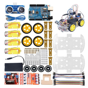 2WD/4WD UNO Anfänger Lern roboter Tracking Smart Car DIY Motor Kit mit Hindernis vermeidung für Roboter Anfänger - Product Image 2
