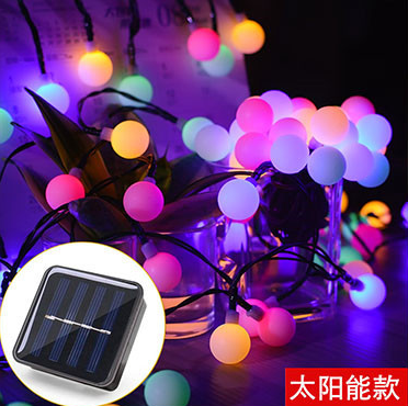 E27 split G45 Cadena de luz solar, 7m 10 cabeza color burbuja