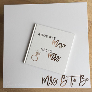 LABON Gold Ring Foil Wedding Custom Miss to Mrs Guest <strong>Vow</strong> <strong>Book</strong> Alternative Planner <strong>Book</strong> Guest Sign Party Memory <strong>Book</strong>