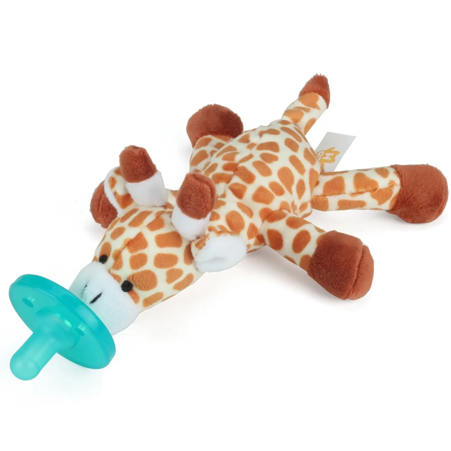 Atacado bebê removível recheado animal bebê chupeta silicone chupeta infantil girafa pelúcia chupeta