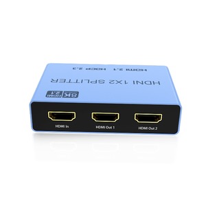 Verified Factory 8K <strong>HDMI</strong> <strong>Splitter</strong> 1x2 1 in <strong>2</strong> OUT Video <strong>Splitter</strong> <strong>HDMI</strong> <strong>2</strong>.1 HDCP <strong>2</strong>.3 <strong>Splitter</strong> EDID HDR for PS5 Xbox Switch <strong>2</strong>