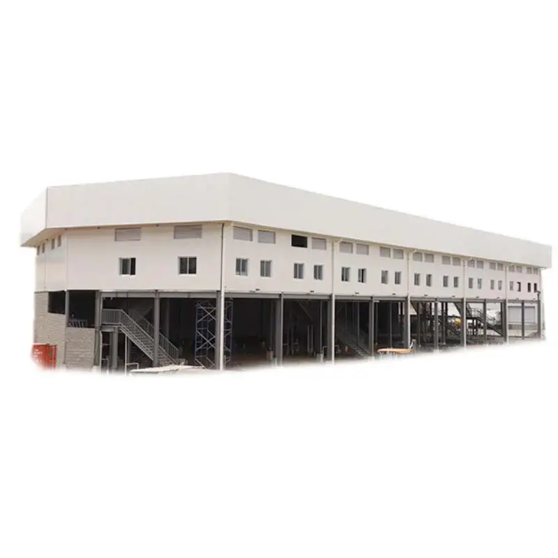 Oficina de manutenção e reparo de máquinas automotivas com estrutura de aço pré-fabricada Galpão Hangar