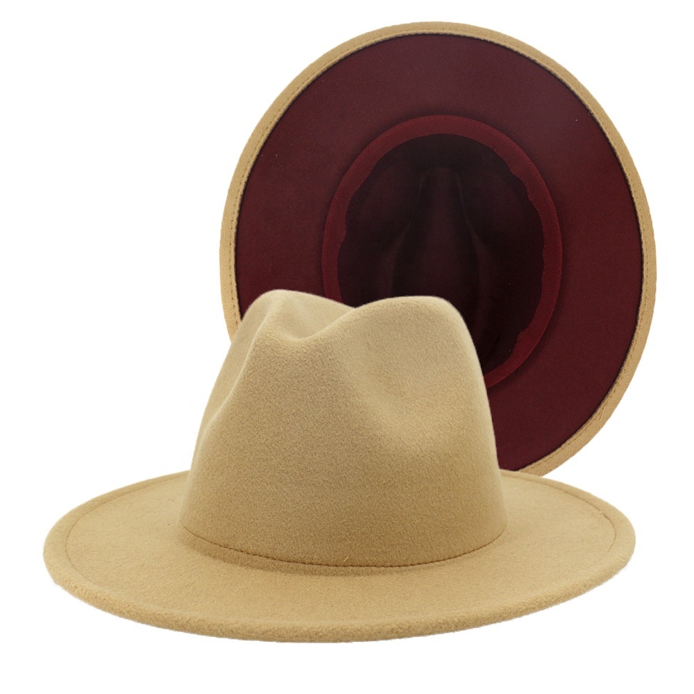 Camel + Burgundy 58cm
