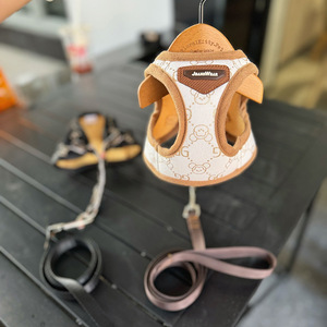 Penjualan laris rompi hewan peliharaan bentuk kartun berjalan modis Set <span class=keywords><strong>Harness</strong></span> anjing nyaman latihan luar ruangan - Product Image 4
