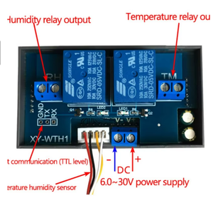 Módulo de Control de Temperatura y Humedad, Pantalla Digital de Palabra, Alta Precisión, Doble Salida, Automático - Product Image 4