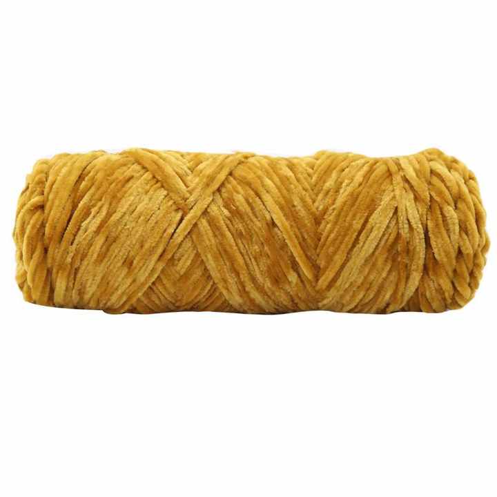 Fabricante al por mayor 100g 1ply poliéster terciopelo chenilla hilo tejido a mano para ganchillo