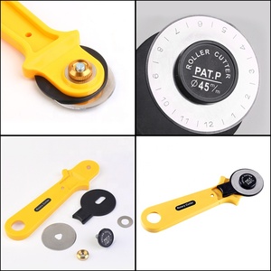 Yüksek kalite sarı deri çalışma araçları için Patchwork kumaş deri aracı dairesel 45mm döner kesici - Product Image 4