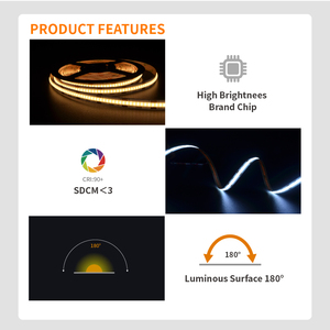 High Cri 90 Cct Tunable 2700K to 6500K Waterproof IP20/IP65/IP67 576leds/m Two Color Adjustable White Dimmable Cob <strong>Led</strong> Strip - Product Image 4