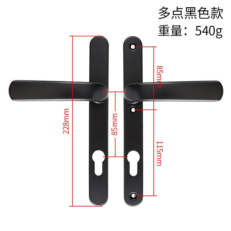 Three-hole black-handle