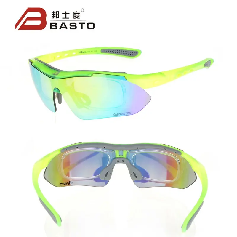 USOM 3 lens outdoor custom sport sunglasses cycling glasses bicycle sunglasses polarize uv400 wholesale bike eyewear