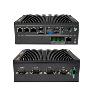 Lingchen Intel CPU 4 * LAN 4 * COM 1 * DP DDR4 Mini PC Fanless Rugged Embedded Industrial BOX Computer - Product Image 5