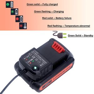 ที่ชาร์จแบตเตอรี่ LCS1620สำหรับแบตเตอร์รี่สำรองสีดำ & Decker 20V แบตเตอรี่ลิเธียม NiMH และ NiCd LBXR20แบตเตอรี่ LBXR2520 LBXR2020 - Product Image 4