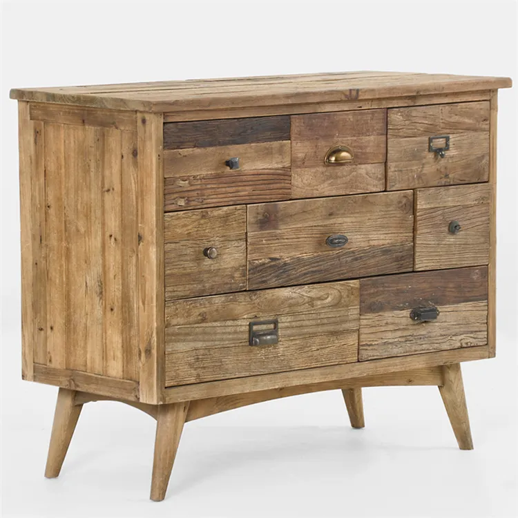 Shabby — armoire de rangement en bois, Vintage, élégante, meubles de maison, avec poignées assorties
