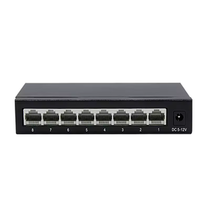 高质量标准10/100Mbps 8端口100M以太网交换机包括电源适配器 - Product Image 1