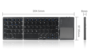 Drahtlose faltbare Bluetooth-Tastatur Handy-Tablet Office Universal mit Touchpad-Falt tastatur - Product Image 2