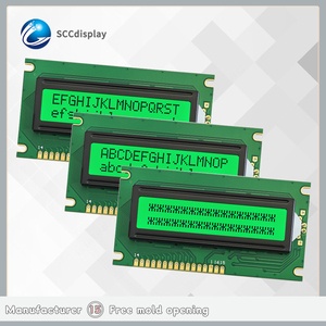 A buon mercato JXD1602C STN 1602 LCD verde positivo per schermo di controllo industriale modulo di visualizzazione Cob lingua russa per il carattere LCD - Product Image 1