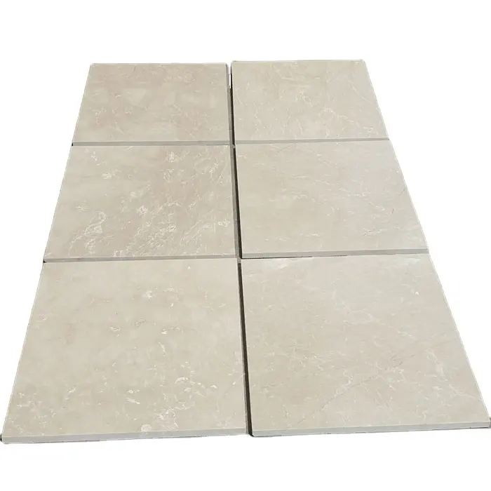 2023 carrelage en marbre beige poli Crema Nouva personnalisé nouveau modèle produit de luxe pierre de qualité supérieure de l'usine de Turquie coupée à la taille