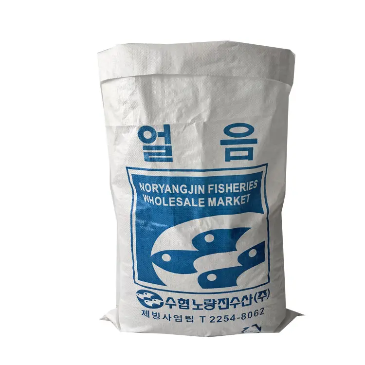 Saco tecido PP verde de fábrica saco tecido PP para areia de fertilizante agrícola saco tecido de polipropileno 40kg 50kg 100kg