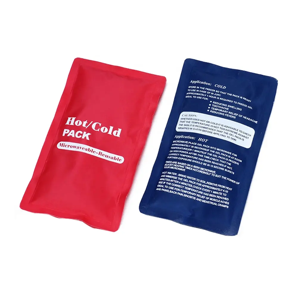 Hot Cold Pack Nylon + Pvc Ijs Gel Pack Fabricage Ijspak Met Aangepaste Logo Voor Spierpijn Pijnverlichting