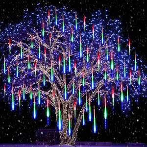 <span class=keywords><strong>LED</strong></span>流星群ストリングライト305080CMLedライト防水装飾ガーランドAC110V220V屋外ガーデンコート居酒屋