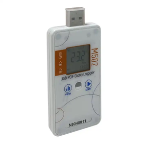 Registrador de Datos de registro de humedad y temperatura de exportación de PDF USB de pantalla LCD para farmacia fresca de cadena fría - Product Image 3