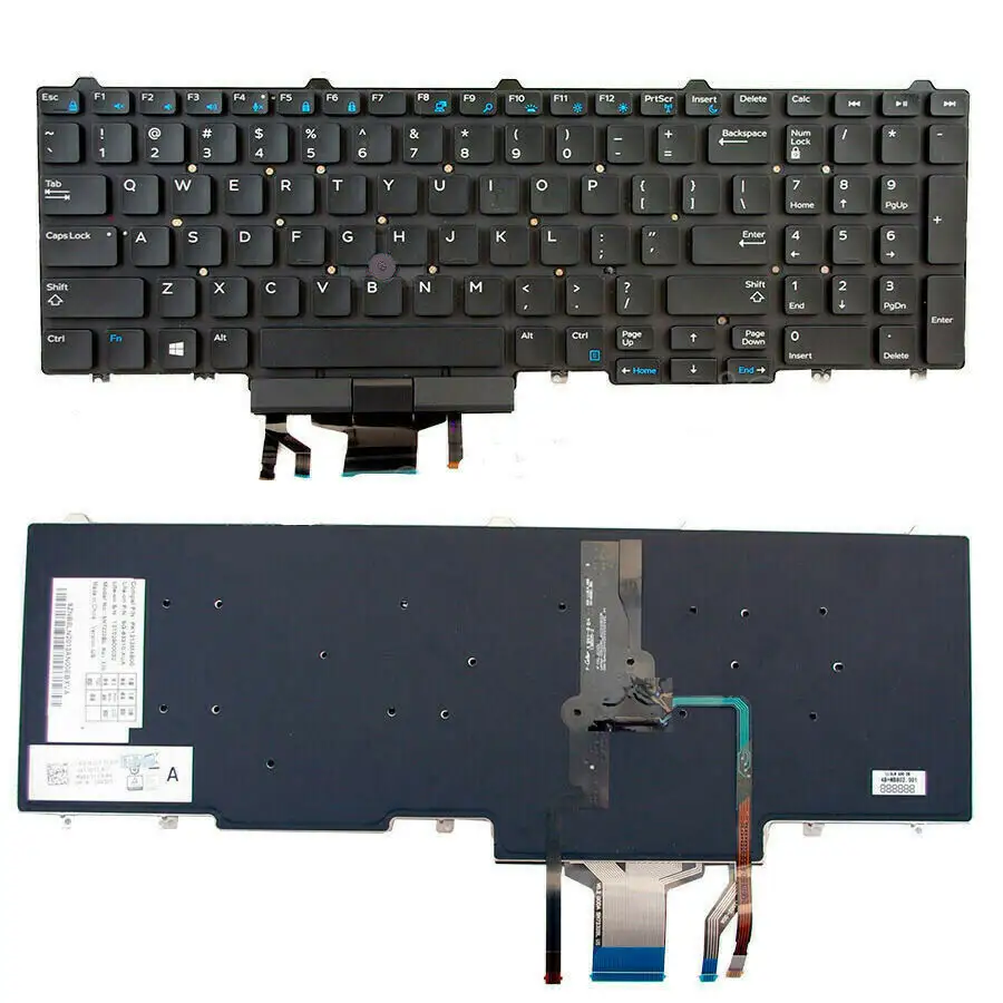 Stokta yeni laptop için D ell Latitude E5550 klavye değiştirme Latitude E5550 dizüstü dahili klavye