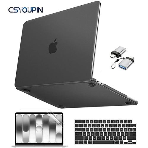 Black Clear - Matte Frosted case 4 in 1