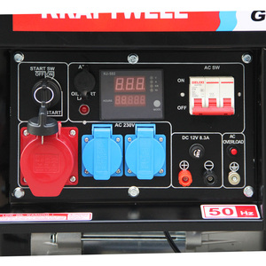 6kva 5kw 400V 3 fazlı anahtar başlangıç dijital kontrol ATS soketi ile taşınabilir dizel jeneratör - Product Image 3