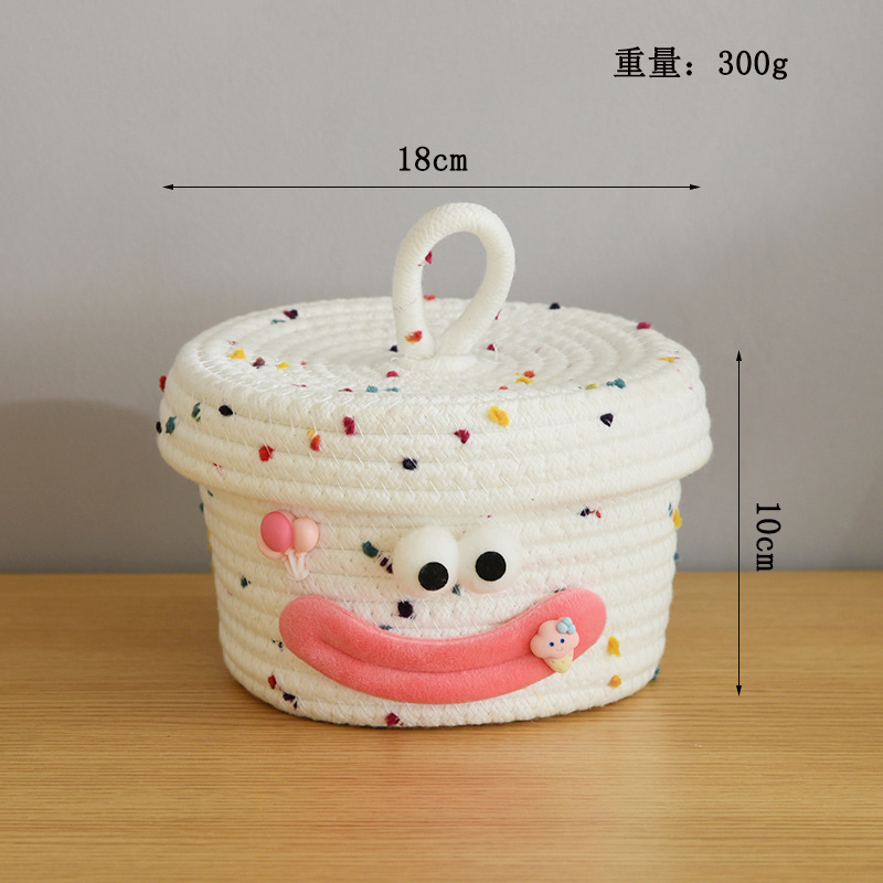 Couleur blanche dot-sourire grande bouche 18*10