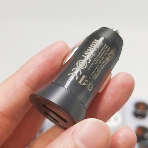OEM Mini Dual USB Car Charger with Quick Charge 18W <strong>Power</strong> Delivery 30W 40W <strong>Output</strong> 5V 2A <strong>Input</strong> Fast Mobile Phone USB <strong>Adapter</strong>