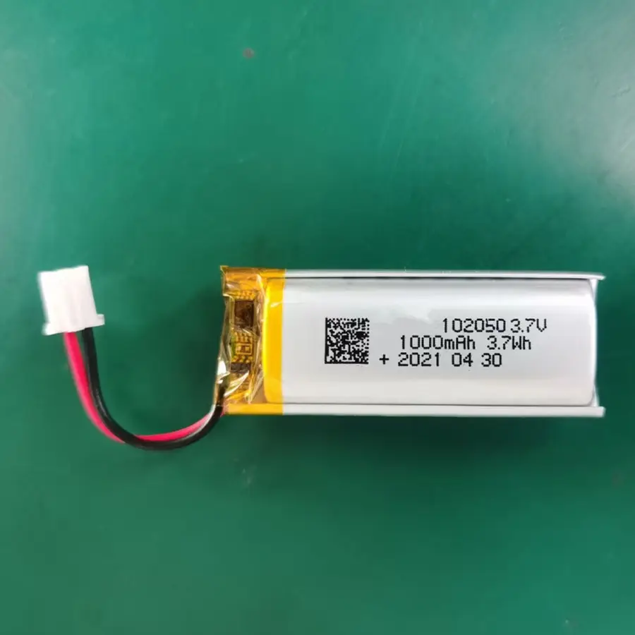 Lipo — batterie rechargeable 102050 li-ion lp, lithium-ion polymère, 3.7 v 3.7 v, 1000 mah, 102050 mah, 1500