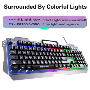 Dropshiping <strong>Keyboard</strong> PW2H Mouse G2 Headset Inphic V680 Metal Mechanical <strong>Keyboard</strong> Backlit Gaming <strong>Keyboard</strong> and Mouse Set - Product Image 4
